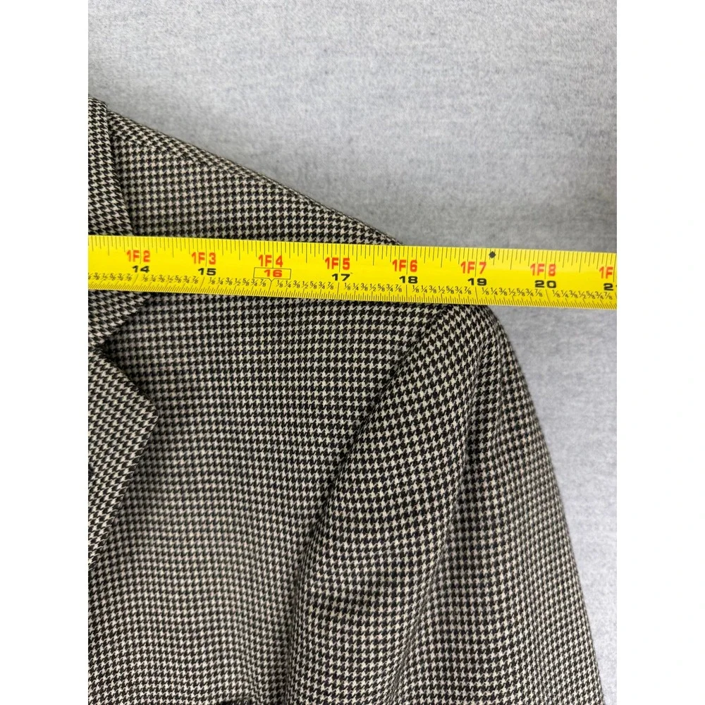 Polo Ralph Lauren Mens 41R‎ Brown Houndstooth Blazer Sport Coat USA Made